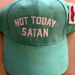 NWT baseball cap “not today satan”